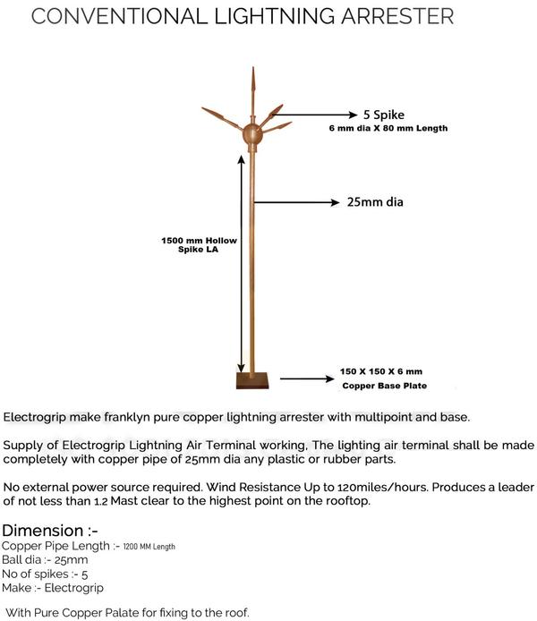 Conventional Lightning Arrester - Spike 